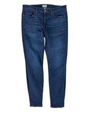 J.Crew Blue Dark Wash Mid-Rise Toothpick Skinny Denim Jeans Women's 29 X 28