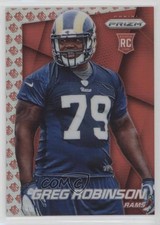 2014 Panini Prizm NFL Shield Logo Prizm 44/75 Greg Robinson #211 Shield 1p5