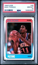 1988 FLEER #45 ISIAH THOMAS PSA 10