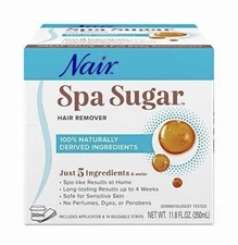 Nair Spa Sugar Hair Remover Kit, 3 Full Body Applications, 11.8 oz *NEW*