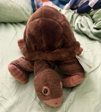 Wild Republic Cuddlekins Galapagos Tortoise Plush Stuffed Animal Brown Turtle w/