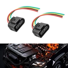 2 PCS Car Ignition Coil Connector Plug Wire Harness Pigtail Wiring, Automotive 