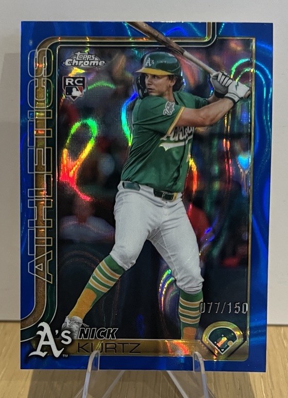 2025 Topps Chrome Update - Nick Kurtz #USC178 Blue Lava Refractor /150 (RC)