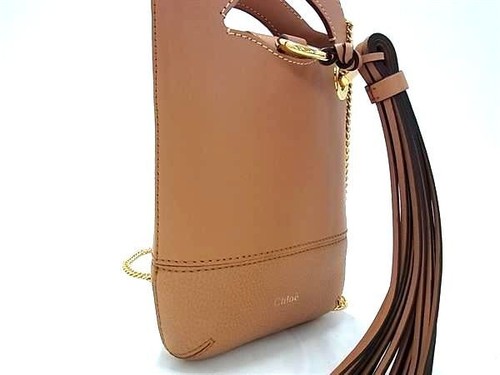 CHLOE BAG Beauty Chloe Chloe Walden Leather Chain Crossbody Shoulder Bag Dia - Picture 2 of 8