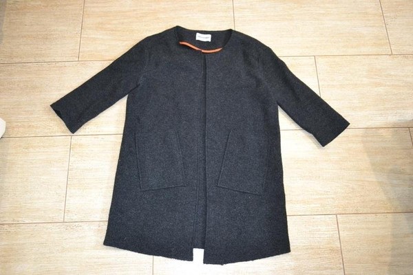 Women Zadig & Voltaire Coat Grey Wool 36 / S / 44