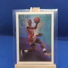 NBA Hoops 1990-91 Michael Jordan #358 Art Card Team Checklist Bulls NBA