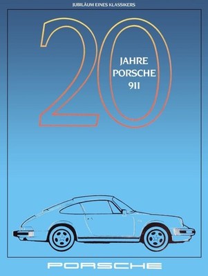 1984 Porsche 911 20th Anniversary in German NEW METAL SIGN: 12x16''
