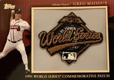 2010 Topps Update Greg Maddux 1995 World Series Commemorative Patch #MCP132