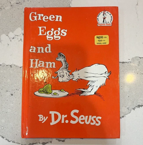 Green Eggs and Ham Dr. Seuss Hardcover Beginner Books Illustrated Ages 4-8