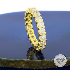 Wert 14.650,- Memory Brillant Ring 3,90 ct 585 / 14 Karat Gelb Gold T0371 xxyy