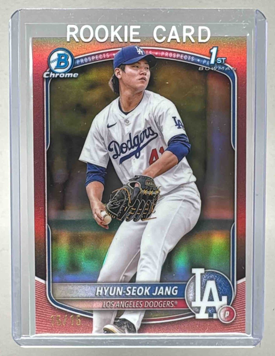Hyun-Seok Jang 2025 Bowman Chrome #BCP-51 Rose Gold Refractor 1st RC 15/15