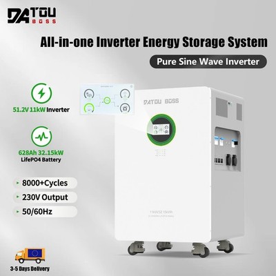 51.2V 628Ah 32,15kWh Batterie 11kW Hybrid Wechselrichter All-in-One PV-Anschluss