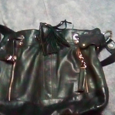 B Makowsky Women s Large Black Shoulder Bag P...