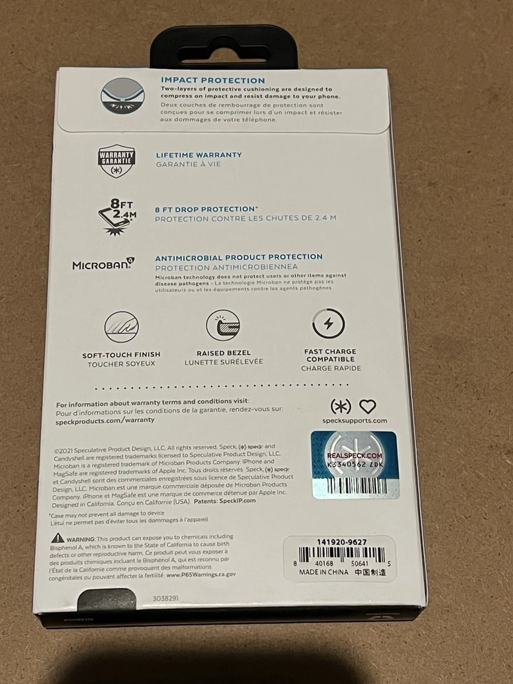 FUNDA SPECK CANDYSHELL PRO PARA IPHONE 13 6.1" AZUL MARINO MEDIANOCHE Tacto suave Foto 2 de 2