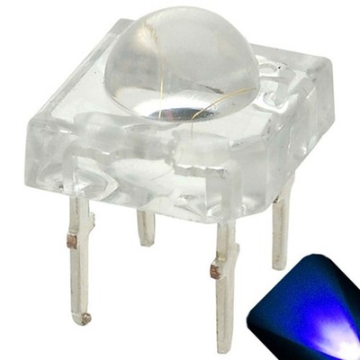50 x LED 5mm Dome Superflux Blue Piranha LEDs Sign Car Lights Super Bright Flux