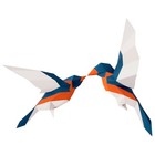  3 D Indoor Wall Mounted Bird Ornaments Figurines Home Decor Decoration