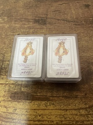 Disney World Winnie the Pooh and Friends Mini Playing Cards, Count: Two
