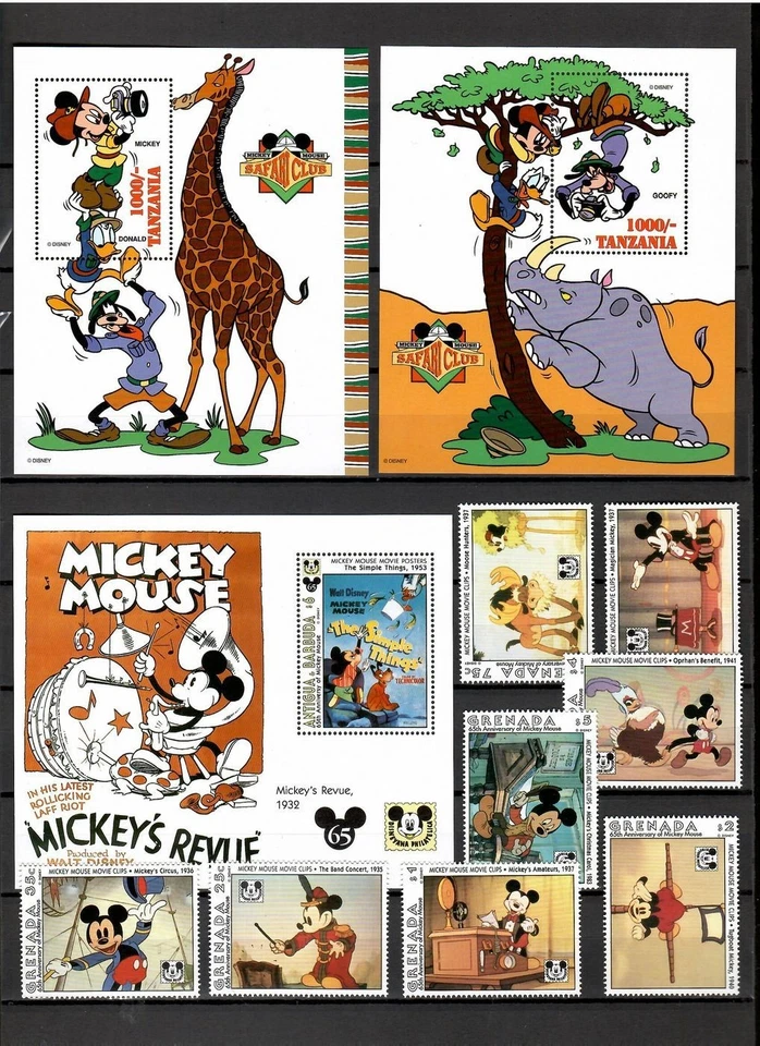 Composición de dibujos animados de Walt Disney [8] 50 diferentes juegos y s/s MNH #CNA344 Foto 3 de 4