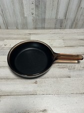 VTG Corning Ware Visions 7" Amber Glass Teflon Coated Skillet Frying Pan No Lid