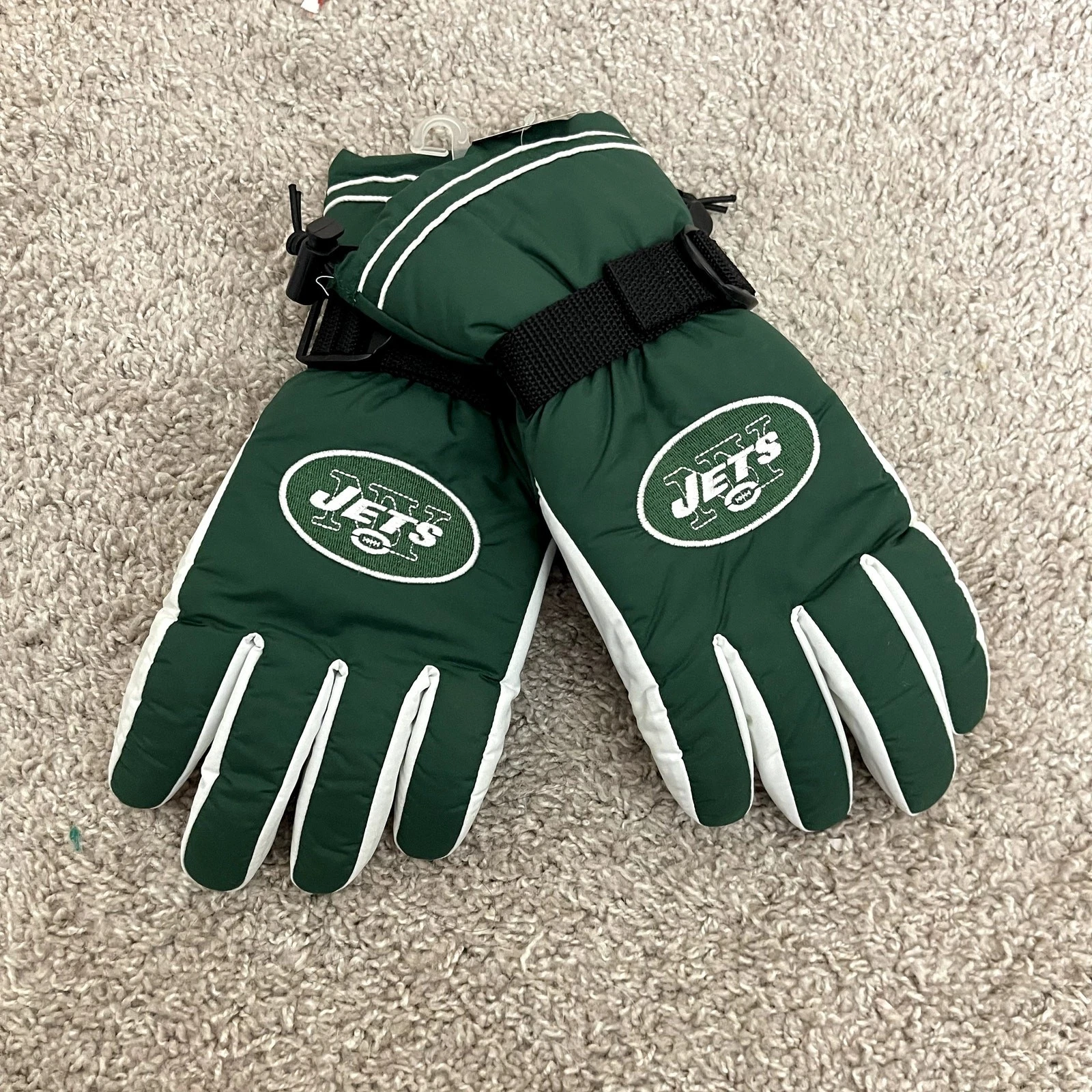 NWT NFL New York Jets Guardian Big Logo green insulated Gloves Sz M