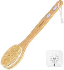 Long Handle Bath Brush, Back Scrubber for Shower, Body Exfoliator for Men Women