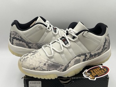 Size 13 - Air Jordan 11 Retro Low Light Bone Snakeskin for