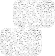 2Pack Kitchen Sink Mat Pebble Sink Mats for Stainless Steel Sink PVC Eco friendl