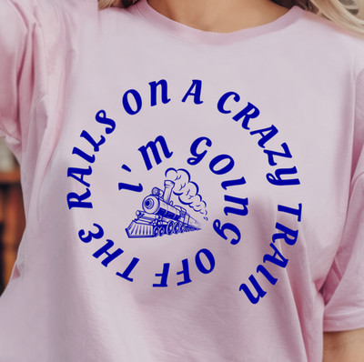 I'm Going Off the Rails T-shirt | Crazy Train Lyrics Shirt - Ozzy Inspired Tee