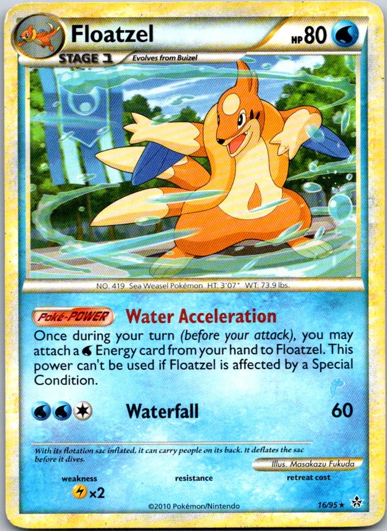 Floatzel Rare Unleashed 16/95 NM