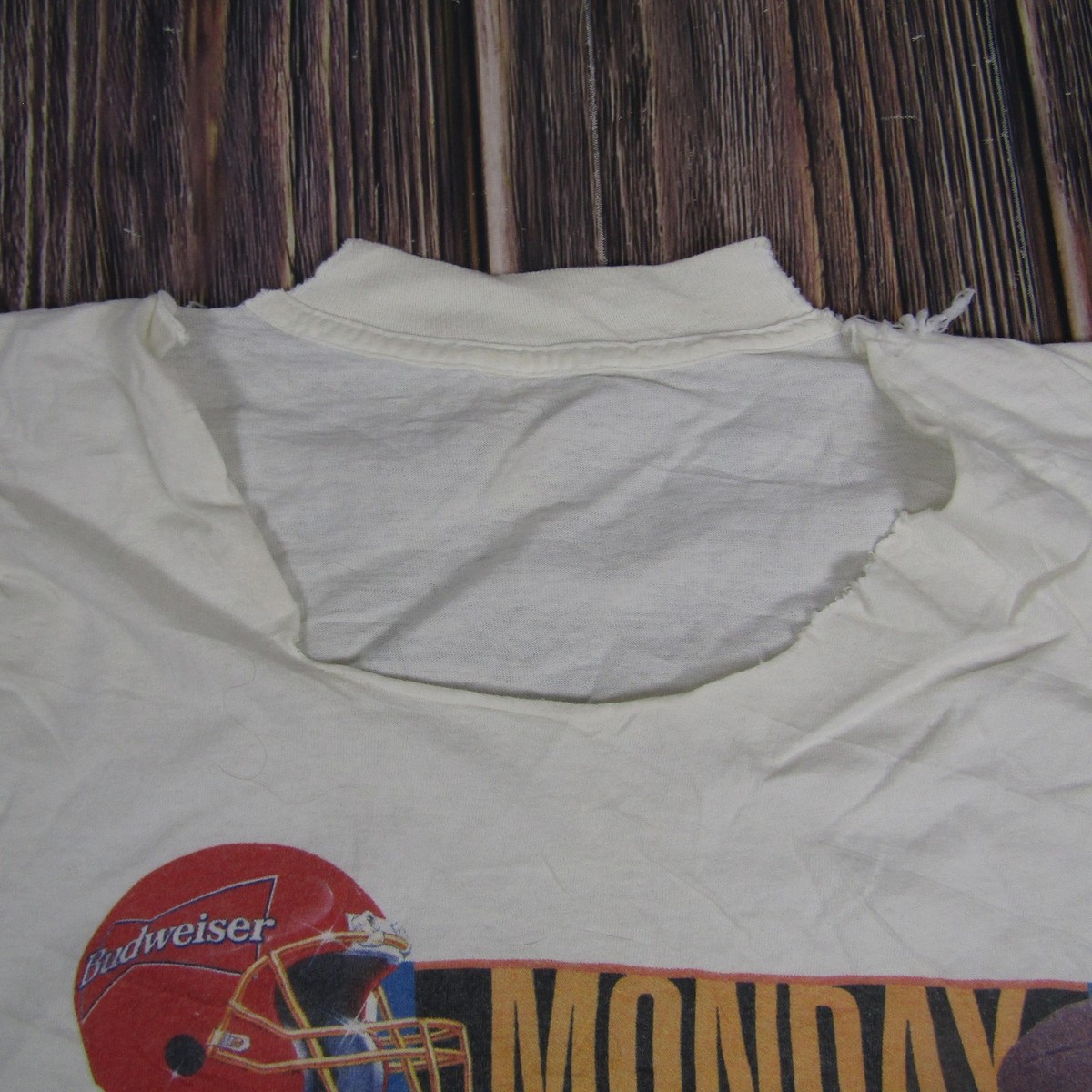 Vintage Monday Night Football Shirt Mens Large ABC Budweiser Promo