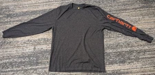Carhartt Original Fit Long Sleeve Shirt  Color Charcoa Gray Size Medium