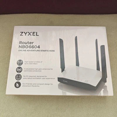 Routeur Gigabit Wi-Fi Bi-Bande Zyxel NBG6604 - Neuf - AC1200 - Photo 1/4