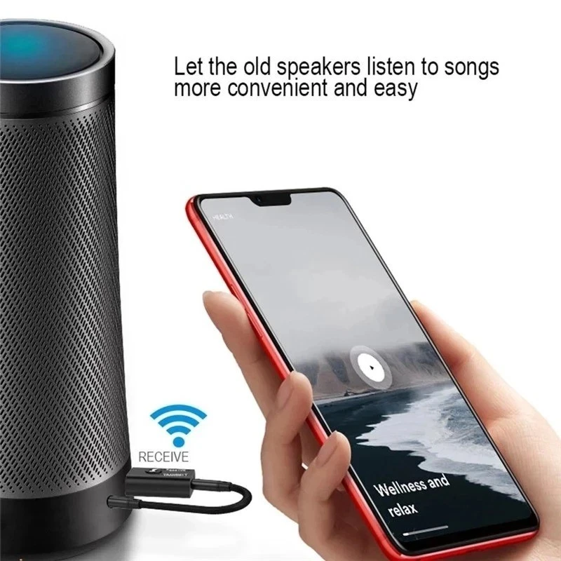 Wireless USB Bluetooth 5.0 Audio Transmitter Receiver Adapter 3.5mm For TV Car - Image 3 of 4