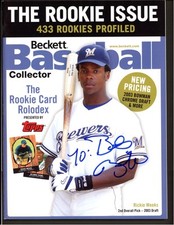 Rickie Weeks & Delmon Young Signed Autograph Magazine *5097