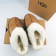 UGG Scuffette II Women's Suede Upper Slippers in Chestnut Brown Comfort Shoes