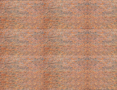 N Scale Brick Model Train Scenery Sheets 5 Seamless 6''x6'' Light Calico