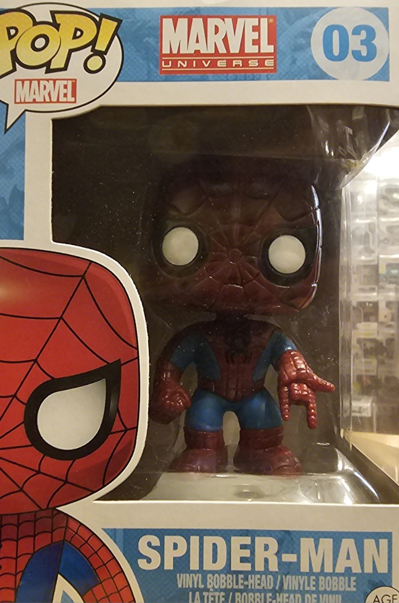 Funko pop!Marvelのスパイダーマンのフィギュアシリーズ03 Funko