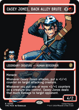 Magic MTG - Casey Jones, Back Alley Brute - MINT/NMINT - EN - FOIL