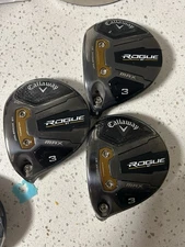 Left Handed Callaway Rouge St Max 3 Wood Heads.