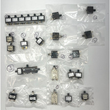 Lot of 27 Mixed Thermal, Resettable Circuit Breakers in 5, 10, 15, 20,25 Amps