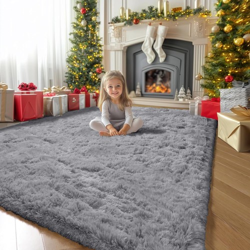 Non Slip Shaggy Rugs Soft Fluffy Door Mats Indoor Fuzzy Thick Floor Carpets - Picture 25 of 44