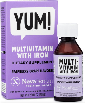 Yum | Multivitamin with Iron for Infants, Toddlers & Kids Ages 4 & under | Immun