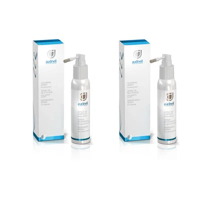 2x Audinell Reinigungsspray (100ml) für Hörgeräte, Otoplastiken uvm.
