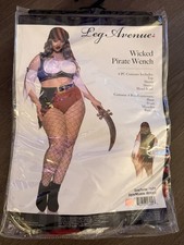 Leg Avenue Wicked Wench Pirate 4PC Costume Cosplay