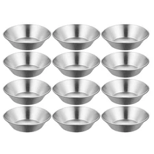 12pcs Egg Tart Mold - Tartlet Baking Pan Mini Pastry Molds Nonstick Bakeware