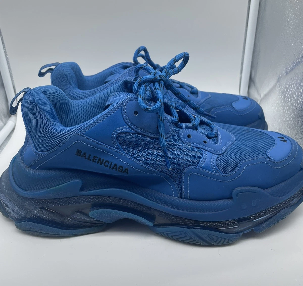 Balenciaga Triple S Sneaker Clear Sole - Blue for sale | eBay