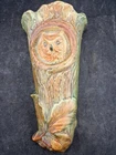 Vintage 1920's Weller Art Pottery Woodcraft Owl in Tree Wall Pocket 10.5"