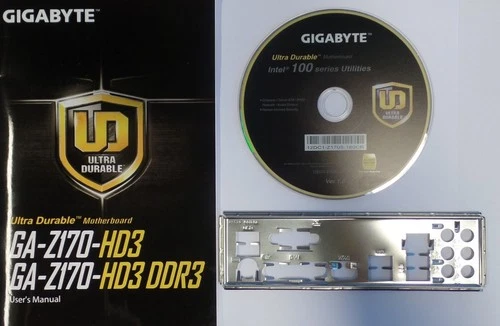 Gigabyte GA-Z170-HD3 - Handbuch - Blende - Treiber CD #139785