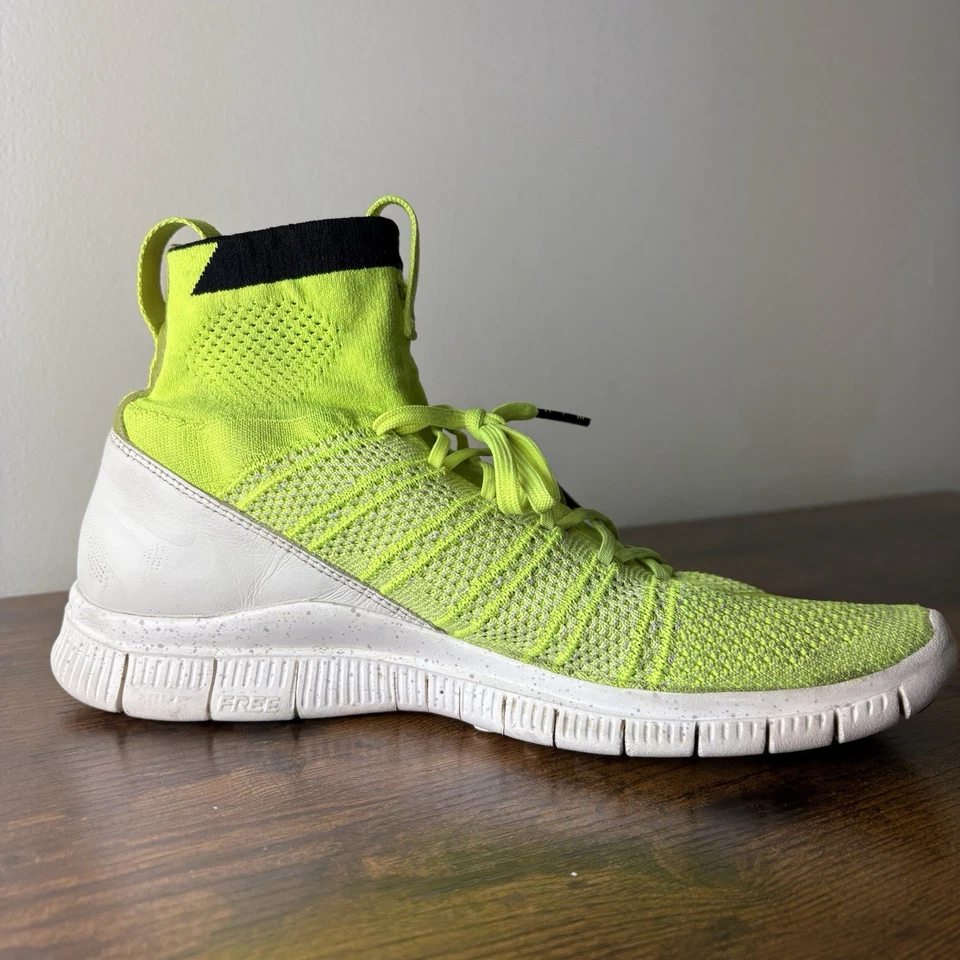 Nike Free Mercurial Superfly 'HTM' Volt White 689466-711 Mens Size 9 Rare 2014 - Image 2 of 4
