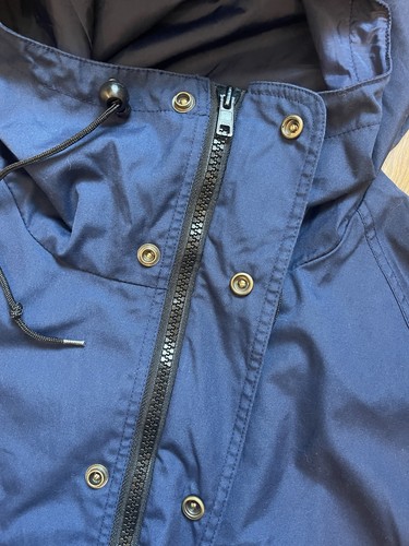 Chaqueta cortavientos Eddie Bauer de colección con capucha para hombre L ligera mezcla de algodón - Imagen 5 de 11